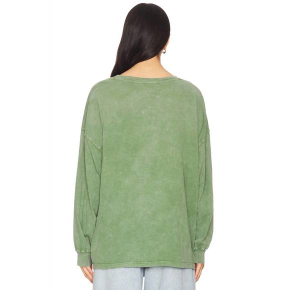 NEW DAYDREAMER don't gamble with my heart lons sleeve in stone green acid - Picture 4 of 4